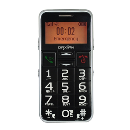 Čtyřpásmový mobilní telefon pro seniory s SOS funkcí