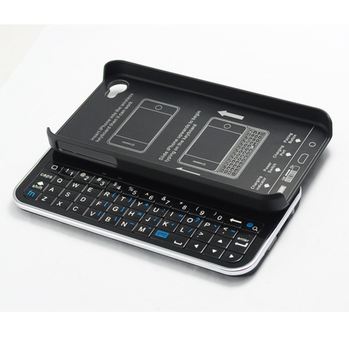 Ultra tenká výsuvná bluetooth klávesnice pro iPhone 4 a 4S
