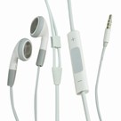 Sluchátka pro iPhone, iPad / iPod s ovládáním hlasitosti a mikrofonem ( bílé )